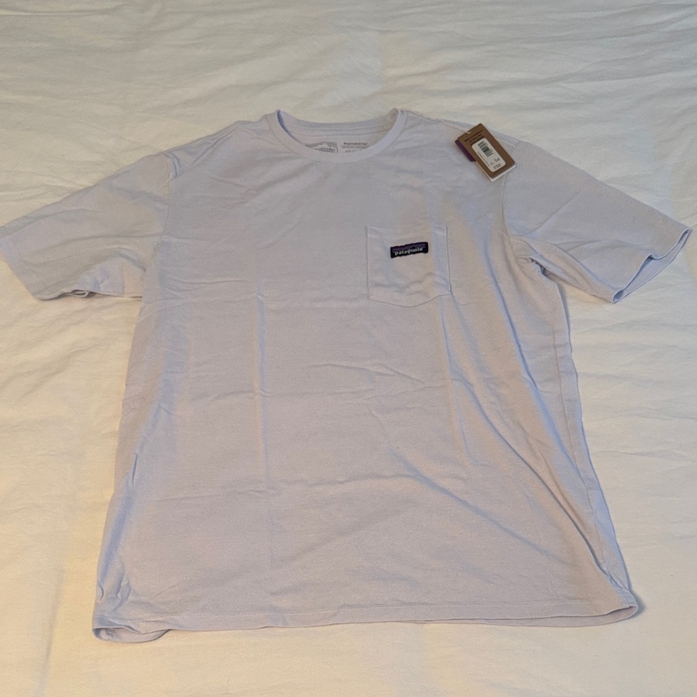 NWT Patagonia Light Blue Short Sleeve Tee